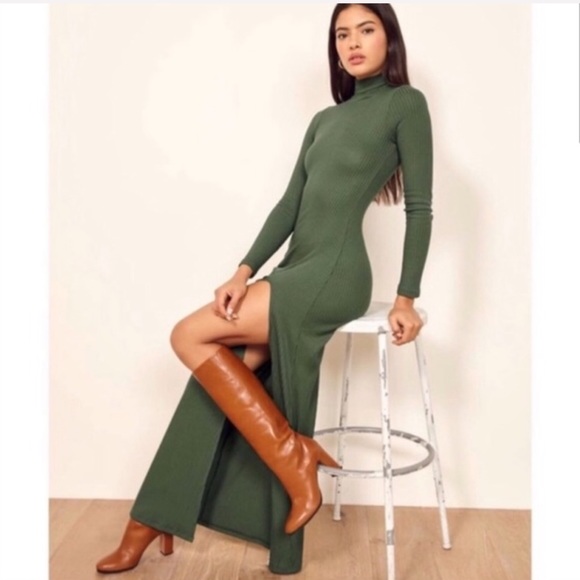 Reformation Dresses & Skirts - Reformation Albee ribbed maxi dress